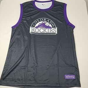 NEW Colorado Rockies Sleeveless Jersey Xfinity Stadium Sz XL